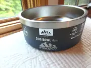 HYDRAPEAK 100% STAINLESS STEEL DOG BOWL 4 CUP SIZE SMALL NAVY BUILT TO LAST
