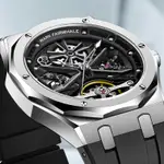 馬克華菲品牌手錶男士橡樹系列陀飛輪機械錶大氣手錶 6400