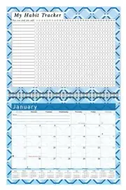 2026 Monthly Desktop/Wall Calendar/Planner - Habit Tracker - (Edition #04)