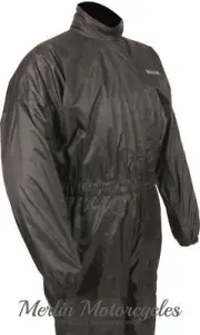 WEISE TEMPEST UNLINED WATERPROOF MOTORCYCLING RAIN SUIT - BLACK - NEXT DAY