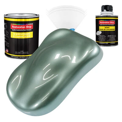 Restoration Shop Slate Green Metallic Acrylic Enamel Quart Kit, Auto Paint