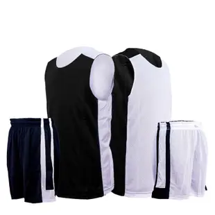 DLIVE｜雙面籃球服套裝 籃球衣 籃球服 籃球褲 屹立不搖(黑/白)