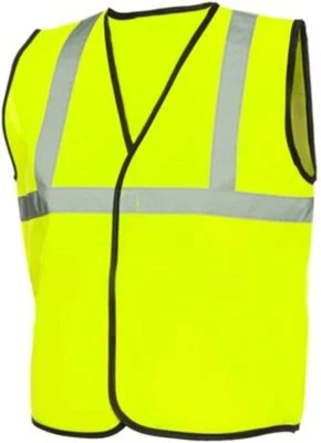 New Kids Boys Girls Hi Vis Safety Vest High Visibility Yellow Waistcoat Jacket