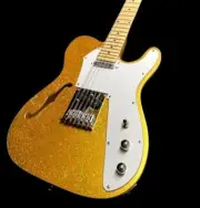NEW THINLINE TELE STYLE 12 STRING SEMI-HOLLOW GOLDEN SPARKLE ELECTRIC GUITAR