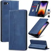 Jasonyu Mobile Phone Case for iPhone SE 2022/iPhone SE 2020 Case, iPhone 8 Case, iPhone 7 Leather Flip Foldable Shockproof Magnetic [Card Slots] Protective Flip Case for iPhone 8 Case Flip Case