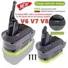 Battery Adapter For Ryobi 18V ONE+ Li-ion Battery Convert To For Dyson V8 V6 V7