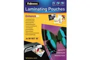 Fellowes Enhance Laminating Pouch Matte 80 Micron A4 Clear Pack 100