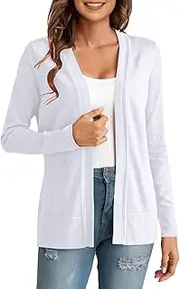[Generic] Vintage Cardigan Women, Coat Size 16-18 Womens Fleece Jackets Full Zip Size 24 Ladies Cardigan Knitting Patterns 4 Ply Long Sleeve Ladies Coats Sized 10 Blazer Jackets Split Sleeve