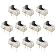 Horizontal Slide Switch 1P3T 4 Pin Terminals 3 Position PCB Panel Latching 30Pcs
