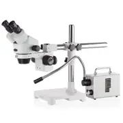 AmScope 7X-45X Binocular Stereo Microscope + LED Single Fiber Illuminator