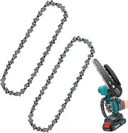 Mini Chainsaw Chain Replacement Chains,2Pcs 6 inch Mini Guide Saw Chain Replacement Portable Mini Chainsaw Chain Guide Chain,Mini Chainsaw Chain Cordless Electric Portable Chainsaw Chain for Cutting