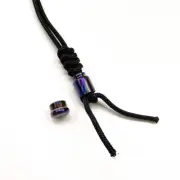 New Timascus Parachute Cord Knife Bead Necklace Keychain Pendant Lanyard EDC