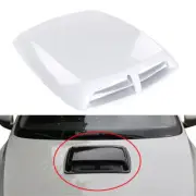 1x Universal White Car Decorative Air Flow Intake Hood Scoop Vent Bonnet Cover