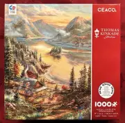 THOMAS KINKADE STUDIOS 1000 PC PUZZLE 3310-105 LAKESIDE SPLENDOR SEALED