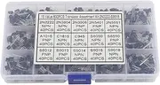 YDuupxe 600pcs to 92 NPN PNP Transistors Kit Transistor Assortment Kit 15 Values with Storage Box for Electronics DIY