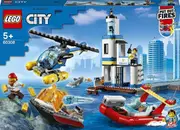 Lego City Seaside Police and Fire Mission Helicopter Speed Boat