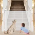 Reinforced Bottom Retractable Child Gate for Stairs Prevents Bottom Drilling ...