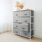 8 Drawer Storage Chest - Grey