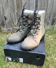 Sorel Women's Phoenix Short Lace Leather Quarry Waterproof Boots Sz 8 EUC
