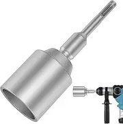 [Oxtxuzdm] Ground Rod Driver Heavy Duty Grounding Rod Steel Drill Bits Driver Wear Resistant Ground Rod Bits Socket For Hammer