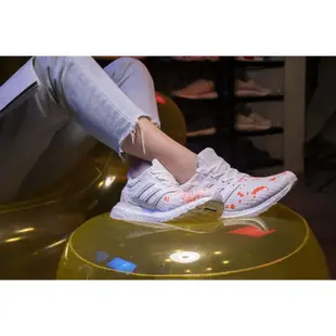 【日本海外代購】ADIDAS Ultra BOOST X MADNESS 白 白橘 余文樂 潑墨 休閒 慢跑鞋 男女鞋 EF0143