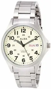 SEIKO AQPJ401 ALBA Quartz Titanium Sporty Waterproof 10 ATM Watch Japan New