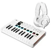 Arturia MiniLab 3 Compact MIDI Keyboard and Pad Controller with M50X White