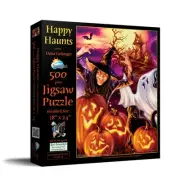SunsOut Happy Haunts 500 pc Halloween Jigsaw Puzzle 57118