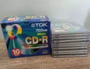 TDK Blank CD-R 700mb 80min X9