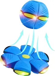 Ersam UFO Deformation Magic Flying Saucer Ball with LED Lights Flying Toys
