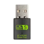 600Mbps USB WiFi Adapter Driver Bluetooth 5.0 Dual Band Card Dongle for 9554