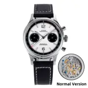 1963 Pilot Watch Men Mechanical Chronograph Panda Wristwatch Air Force Sapphire