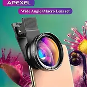 Phone Lens kit 0.45x Super Wide Angle 12.5x Macro Micro Lens HD Camera Lentes for iPhone 6S 7 Xiaomi more cellphones