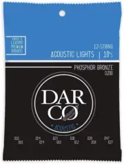 Guitar Acoustic D200, 92/8 Phosphor Bronze, Light-Gauge Guitar Strings, 1