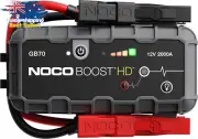 GB70 2000A 12V Lithium Jump Starter | Car Battery Booster for 8L Gas & 6L Diesel