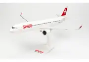 Herpa 613347 Swiss International Airbus A321neo Desk Top Model 1/100 AV Airplane