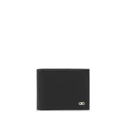 [Ferragamo] Ferragamo Gancini Bi-fold Leather Wallet ONE SIZE BLACK