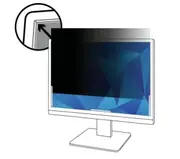 3M Privacy Filter for 24" Monitor with Adhesive Strips and Slide Mounts, 16:10