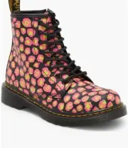 DR. MARTENs 1460 Pink Leopard Girls Hydro Leather Boots Size 5 NEW
