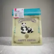 Lucky Panda Bear Fancy Zip Storage Bags Pouch 9 Pcs - Kawaii Cute