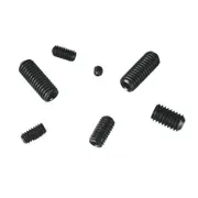 Pinnacle 3/16 - 3/8" Black Assorted Grub Screw Set - 16 Pack