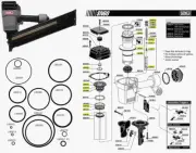 O Ring Replacement Rebuild Kit for Senco Framing Nailer SN60 SN65