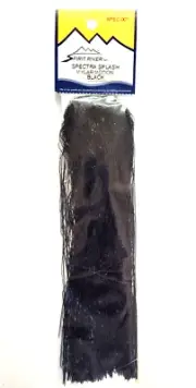 SPECTRA SPLASH Mylar Motion - BLACK - Crinkle - Scale - Fly Tying Material - NEW