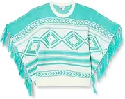 [NALLY] Women's Poncho 19025430-NA02, Light Green, XL/XXL Sweater, light green, X-Large-XX-Large