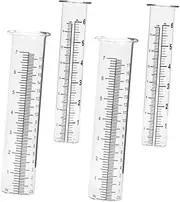BESPORTBLE Glass Measuring Cup Rain Gauge Easy to Read Accurate Rainfall Measurement