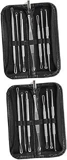 Beatifufu 14 Pcs Blackhead Removal Tool Blackhead Extractor Comedone Extractor Silver