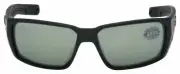 Costa Del Mar Fantail Pro Sunglass Black/Polarized Gray Silver Mirror 580G 60 mm