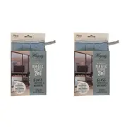2x Hagerty Cleaning Products Microfibre Glass and Mirror Shining Hand Gloves