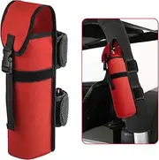 2.5 lb Roll Bar Fire Extinguisher Holder, Adjustable Fire Extinguisher Strap Holder Mount Fits All Roll Bars, Red