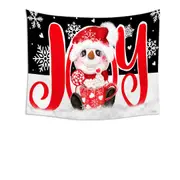 Christmas Joy Snowman Hot Cocoa Mug Tapestry